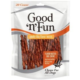 Healthy Hide Good 'n' Fun Smoky BBQ Basted Twists - 20 count