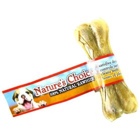 Loving Pets Nature's Choice 100% Natural Rawhide Pressed Bones - 4" Long (1 Bone)