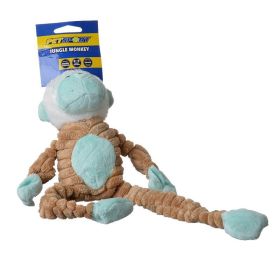 PetSport Tuff Squeak Jungle Monkey Toy - 1 Pack - (14" Long)