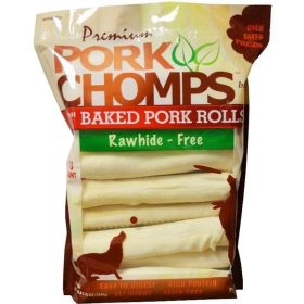 Pork Chomps Baked Pork Rolls Dog Treats - Large - 18 count