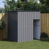 Dog House with Roof Anthracite 65"x60.2"x71.3" Galvanized Steel