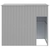 Dog House with Roof Light Gray 84.3"x60.2"x71.3" Galvanized Steel